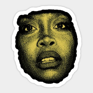 YELLOW ERYKAH SOUL QUEEN Sticker